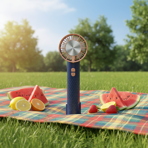 Surprise Price Battery Portable Stand Fan French Hand Cooling Fan Commercial Plastic Handheld Fan - Product Image 1