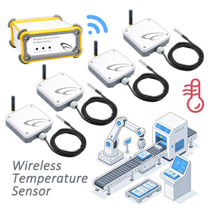 4 Pack Industrial <b>Temperature</b> Sensor Set With Metal <b>Probe</b> Machinery Monitoring Custom Response Time - Product Image 1