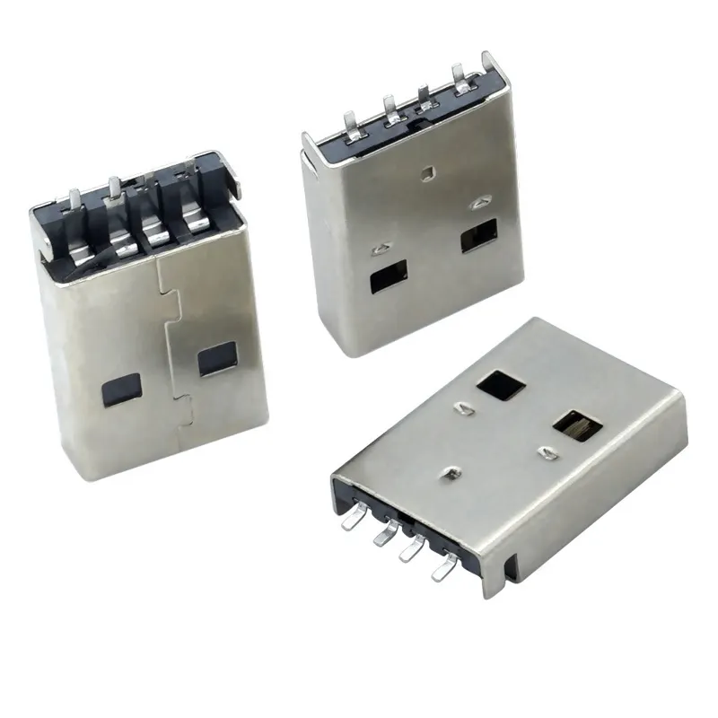 Đầu Nối USB Đĩa Chìm Ổ Cắm Đực SMD Đầu Nối Đực USB Loại A Cổng Dữ Liệu 180 Độ