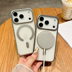 Funda Magnética Translúcida Mate Ultrafina de Lujo para iPhone 17 14 15 16 Pro Max, Compatible con Carga Inalámbrica, Cubierta Protectora Rígida - Product Image 3