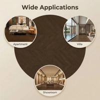 Parquet en chêne à chevrons écologique et économe en énergie, multicouche, antibactérien, système de pose à clipser pour extérieur