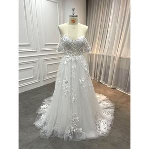 <span class=keywords><strong>Robe</strong></span> de mariée en dentelle à épaules dénudées pour femme, tenue de <span class=keywords><strong>mariage</strong></span> rustique, Top transparent avec appliques, style Boho, <span class=keywords><strong>2023</strong></span> - Product Image 1