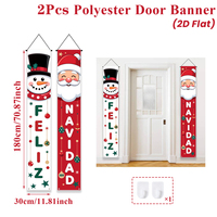 Weihnachtliches Türbanner mit Altem Elch, Dekorative Weihnachts-Türdekoration für Draußen, Frohe Weihnachten Haus- und Gartendekoration, Neujahrsbanner