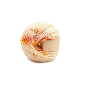 Fil à tricoter en gros pour l'été, 45% coton 55% acrylique, fil mélangé arc-en-ciel en forme de gâteau, pour crochet et tricot - Product Image 1