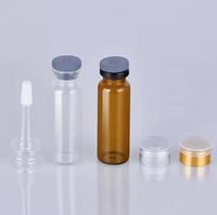 Flacons en verre transparents à sertir, vides, pour cosmétiques et poudres lyophilisées