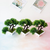 Décoration d'intérieur, petit arbre Pachira Macrocarpa, ensemble de fleurs artificielles, décoration de table, fausse fleur, verdure, bonsaï, Noël