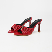 Sandales Décontractées Plissées à Boucle à Talons Hauts et Bout Pointu pour Femmes, Tailles US 6-11 – Idéales pour l'Été et le Quotidien