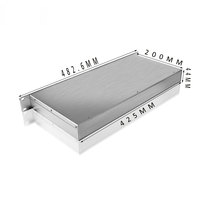 Hongfa – boîtier d'armoire électronique à montage en rack personnalisé, matériau en aluminium, châssis de serveur 19 pouces 2u, boîtier en métal