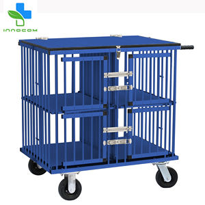 सैलून Foldable पालतू ट्राली एल्यूमीनियम प्रकाश-भारित कुत्ते के पिंजरे ट्राली पालतू शो ट्राली - Product Image 3