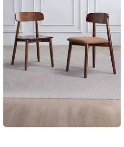 Solid Wood Home Simple Modern Nordic Light Luxury White <b>Restaurant</b> Table <b>Chair</b> - Product Image 6