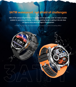 Reloj Inteligente Deportivo DF HD300 para Hombre, Resistente al Agua 3ATM, con Linterna, Pantalla AMOLED de 1.43 Pulgadas, 400mAh, Llamadas Bluetooth, Relojes Inteligentes Deportivos - Product Image 1