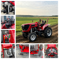 Traktor Pertanian Mini 4WD DONOL 50HP, Penggerak Gigi, Bersertifikat COC untuk Pertanian & Kebun Kecil