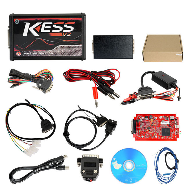 Redboard  LED BDM Frame ECU Chip Tuning Tool Kess V2 V2.7/ 2.53 K-suite Firmware V5.017 Obd2 Reading and Writing Tool