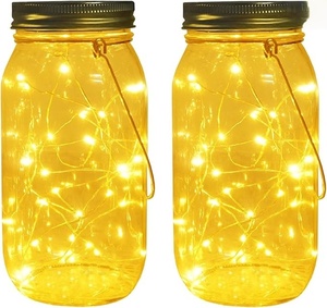 Mason Jar đèn kích thước lớn 30 LED Cổ Tích chuỗi đèn ngoài trời trong nhà trang trí cho Patio sân Máy tính để bàn bên đám cưới đom đóm - Product Image 1