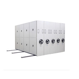 Steel Dense Frame Mobile Shelving Mechanical Sliding Metal Filing Steel <strong>Cabinet</strong> for <strong>Library</strong> and Bookstore - Product Image 1