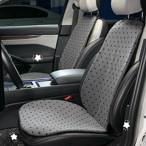 Coussin de siège de voiture à pois avec nœud, en tissu maillé, doux, universel, tapis rafraîchissant d'été pour une utilisation quatre saisons - Product Image 3
