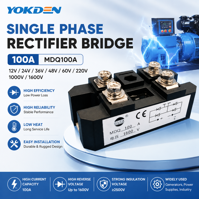 Factory Price Single Phase DIODE Rectifier Bridge Module MDQ100A 1000V MDQ 100A