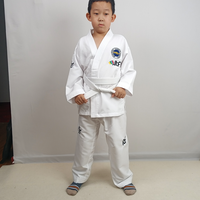 Uniforme de Taekwondo de haute qualité pour enfants et adultes, super léger, respirant, blanc, uniforme de Taekwondo ITF
