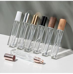 Flacon de parfum en forme de courge amère 10ml en verre rechargeable avec vaporisateur haut de gamme C008 scellé en plastique pleine page - Product Image 1