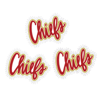 Patch thermocollant 11 pouces grand format avec strass et effet bouffant, motif 'Jour de Match des Chiefs', personnalisé pour équipes sportives, pour vêtements de supporters