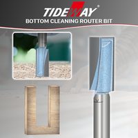 Fraises de nettoyage TIDEWAY pour le fond des pièces, fraises de nettoyage CNC, fraises de surface, fraises à bout pour le travail du bois PVC MDF