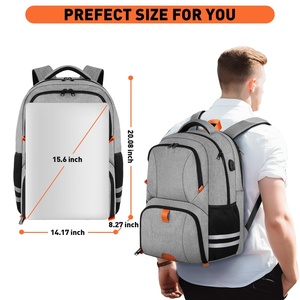 Sac à dos de gymnastique avec compartiment à chaussures, sac à dos de voyage résistant à l'eau avec port USB pour ordinateur portable, <span class=keywords><strong>sport</strong></span>, camping, randonnée - Product Image 3