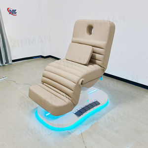 La mesa de masaje de Color marrón más vendida, cama estética para salón, Spa, tiendas de belleza, cama facial de masaje eléctrica con Control de pie - Product Image 3