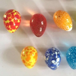 Huevo de Pascua Hecho a Mano, Huevo de Semilla de Sésamo, Guijarros de Huevo, <span class=keywords><strong>Juego</strong></span> Artificial Pulido para Niños, Juguetes, Canicas de Vidrio Artísticas de Murano - Product Image 6