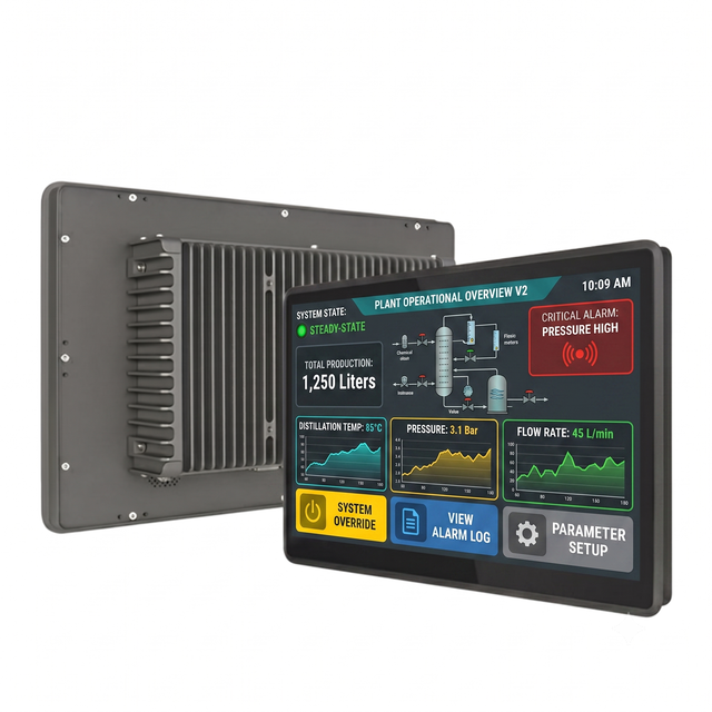 15.6 Inch Industrial Panel Pc Windows Linux System All in One Industrial Touch Screen Panel PC High Brightness Monitor