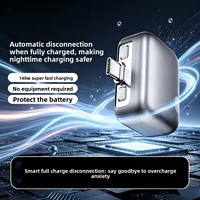 Adaptateur de chargeur rapide USB-C PD 140W avec protection contre la surcharge automatique pour iPhone Samsung MacBook Laptop, dispositif de déconnexion automatique