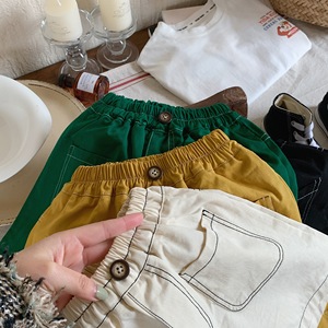 Pantaloncini in Cotone Casual da Bambino Tinta Unita, Moda Estiva 2026 - Vendita all'Ingrosso - Product Image 5