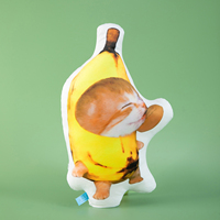 Bantal Boneka Hewan Peliharaan Kucing Anjing Isi Kapas PP, Cetak Dua Sisi, Bantal Sandaran yang Dapat Dipeluk, Hadiah untuk Remaja