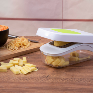 เครื่องหั่นผักอเนกประสงค์, เครื่องหั่นอาหารแบบใช้มือพร้อมภาชนะสำหรับห้องครัว, หั่นผลไม้และผักได้รวดเร็ว - Product Image 5