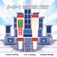 Testeur numérique de pH du sol CL501, testeur de qualité de l'eau PH/CL/ORP/H2/TMP pour kit, détecteur PPM