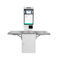 Kiosque de libre-service Wi-Fi de 21,5 pouces avec scanner de code QR et reconnaissance faciale pour supermarché, commande en gros par pièce
