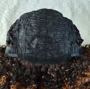 Perruques Courtes <span class=keywords><strong>Afro</strong></span> Frisées Synthétiques avec Frange, Sans Colle, pour Cosplay, pour Femmes Noires, Résistantes à la Chaleur - Product Image 2