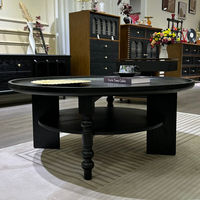 Neues Chinesisches Massivholzmöbel-Design Stilvolles Wohnzimmer Großhandel Heim-Möbel Retro Runder Teetisch