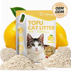 Hot Sell Customized Multiple Scented Colors 99% Antibacterial Odor Control Clumping Tofu Cat Litter <b>Sand</b> - Product Image 1