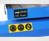 CNC routeur 3 axes centres de travail métal fraiseuse rotative avec Table mobile 4040 6060