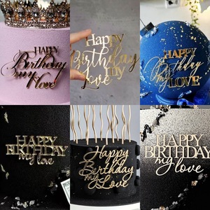ของตกแต่งเค้กอะคริลิค รูปน้ำผึ้งและความหวาน สำหรับคู่รัก วันเกิด หนา 1.3 มม. กว้าง 9 ซม. ติดบนเค้กวันเกิด - Product Image 6