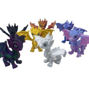 Modelo de Dragón Volador Impreso en 3D, Dragón Demonio Occidental, Articulado y Móvil, Juguete de Dragón Volador de Simulación, Adorno Animal para Niños - Product Image 4
