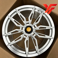 Velg Racing Aluminium Forged Custom 21x10 22x12.5 PCD5x114.3 CB 67.1 Center Lock Brushed untuk Ferrari 812, Ringan, untuk Mobil Sport