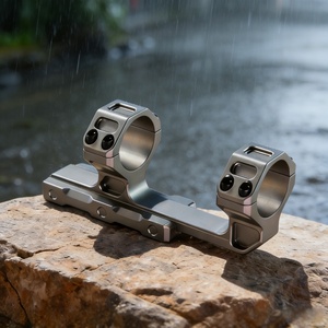 Montura Cantilever BANGBANG para Tubo de 30mm, Montura para Mira Telescópica de 20mm, 1.5" para Óptica de Caza al Aire Libre (Espaciado de 60mm, Gris) - Product Image 2
