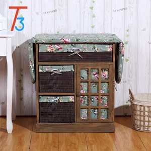 Armoire de <span class=keywords><strong>rangement</strong></span> en bois, en bois, avec panier de <span class=keywords><strong>rangement</strong></span> - Product Image 4