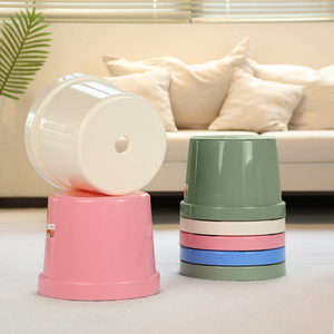 Pearl River Zero Formaldehyde Thick PP Plastic Small Round <b>Stool</b> Anti-Slip Stackable Heavy Duty Kids Foot <b>Stool</b> for Entryway - Product Image 1