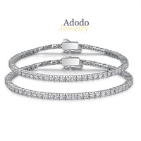 Venta de Fábrica: Pulsera de Tenis de Moissanita con Certificado GRA, Oro Laminado de 14K, Sin Níquel, Sin Plomo, Tendencia VVS1 Color D, para un Estilo Exquisito