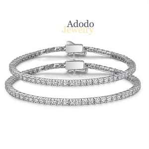 Factory Sell Brass Copper Jewelry VVS1 D Color GRA Certificate Moissanite Tennis Bracelet for Exquisite <b>Man</b> Women - Product Image 4