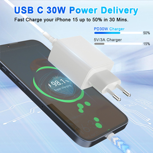 <span class=keywords><strong>Chargeur</strong></span> rapide TKT 30W GaN avec ports Type-C et USB QC4.0/PD Protection OTP pour téléphones mobiles - Product Image 2