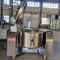 Mélangeur professionnel 400l cuiseur sous vide de bonbons durs pot en acier inoxydable autocuiseur électrique