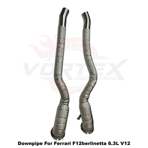 ตัวป้องกันความร้อน Vortex ท่อระบายไอเสีย SS304สำหรับ6.3L F12berlinetta เฟอร์รารีเครื่องยนต์ V12โดยตรง - Product Image 2